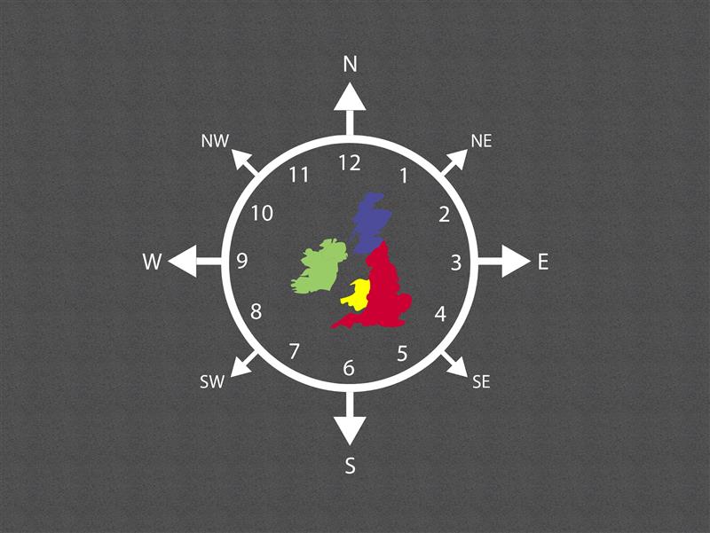 Technical render of a Compass with UK in